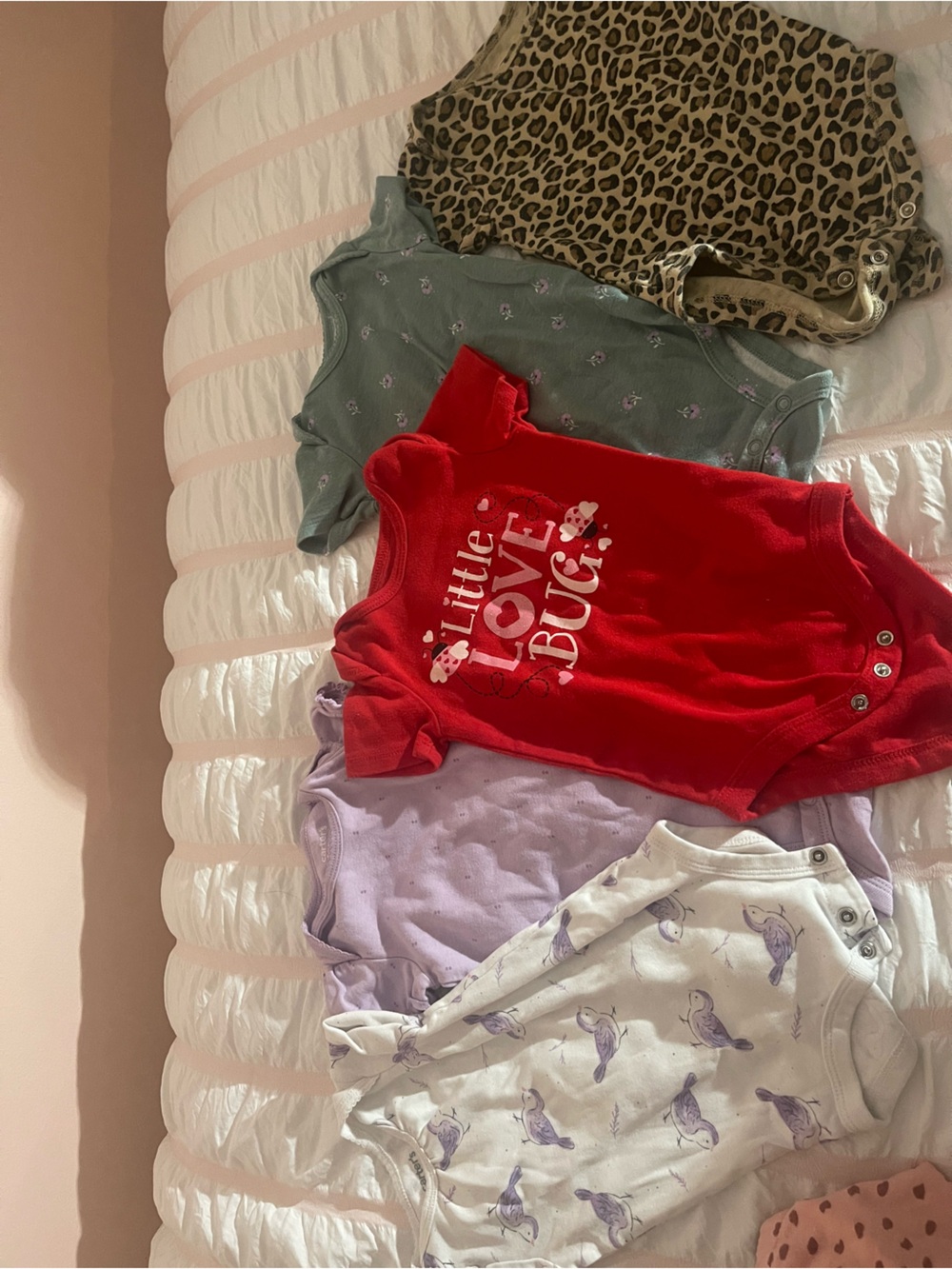 Old Navy Red "Little Love Bug" Baby Bodysuit Bundle